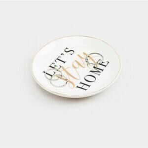 Francescas 'Let's Stay Home' Trinket Dish NWT